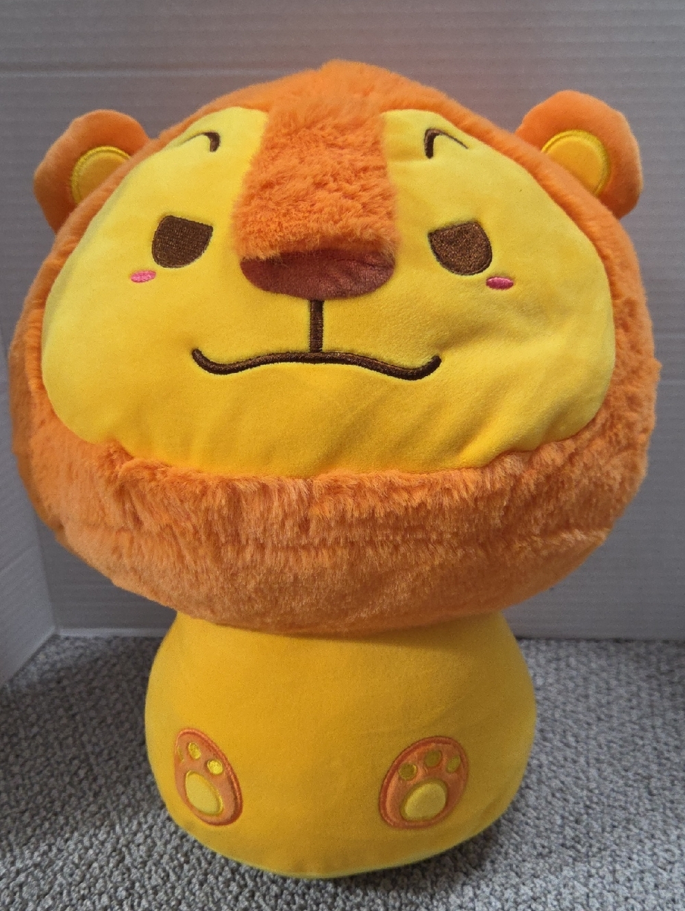 Plush Lion Stackable Toy - Orange Yellow Cute Character